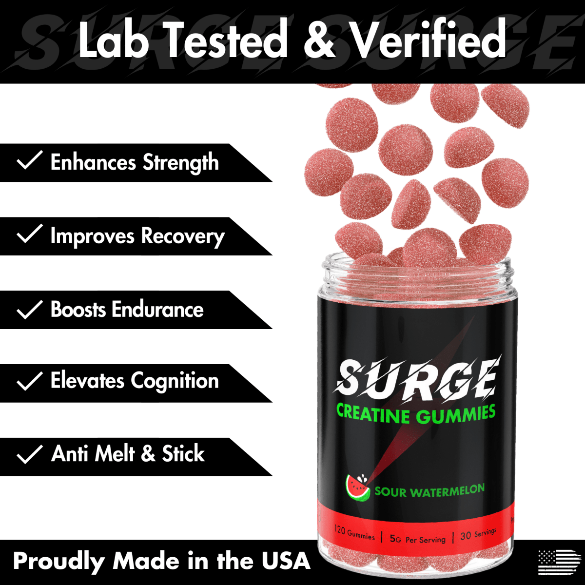 Creatine Infused Gummies - Surge Supplements