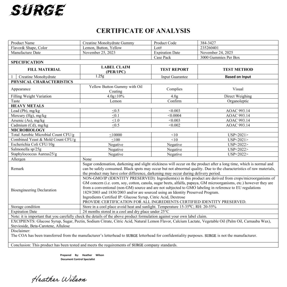 Creatine Infused Gummies - Surge Supplements